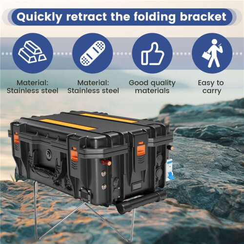 Outdoor Camping Box Moisture-Proof Support Storage Box Bottom  Folding Support Portable Quick Storage Rack 1