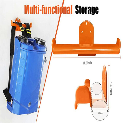 Backpack Leaf Blower Hanger Backpack Sprayer Wall Mount Heary Duty Chainsaw Wall Mount Garage Organization Storage 2