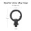Portable Lamp Hanging Hook with Large Opening Camping Lamp Fixture Hook Multi-Functional Tent Flashlight Ring 8