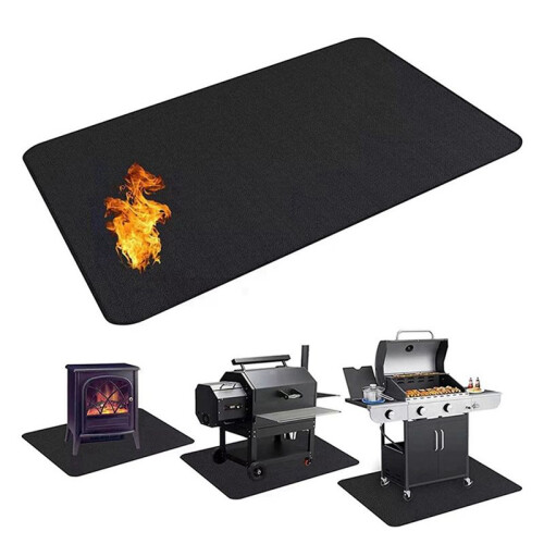 Fire Pit Mat for  Bonfire,Fireproof Firepit Mat Portable Fire Pit Pad for Deck Patio Protect Mat 11.8x11.8 in 2
