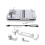 For PSVR2 Storage Stand with Controller Holders, Headset Hanger, and Type-C Charging Cable- for PSVR2/PS5 Accessories 7