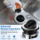 Garbage Disposal Sink Flange Kit with Garbage Disposal Stopper and  Guard,Garbage Disposal 4