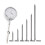 6pcs Dial Indicator Extension Stem Rod Set,M2.5 Thread,30-150mm Lengths,Measurement for Dial & Digital Indicators 4