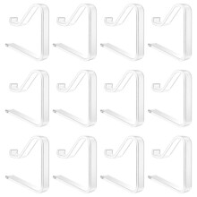 12 Pieces Transparent Tablecloth Clips, Table Cloth Clips,Windproof Table Cover Holder Clamps.Table Cloth Holder A
