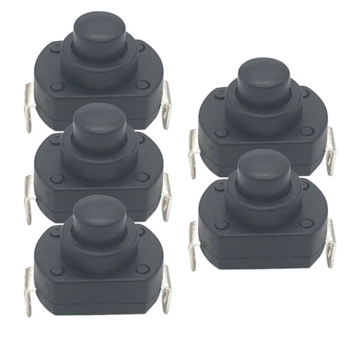 Flashlight  Button Power Self-Locking 6A Flashlight Button Ship-Type High Current Press to Power  13.9mm