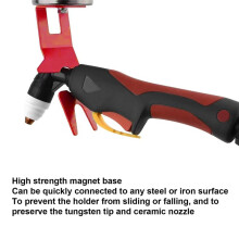 Support de Pistolet de Soudage TIG Support de Pistolet de Soudage de Haute Qualité avec Base Magnétique Solide Kit de Fixation de Travail de Soudage