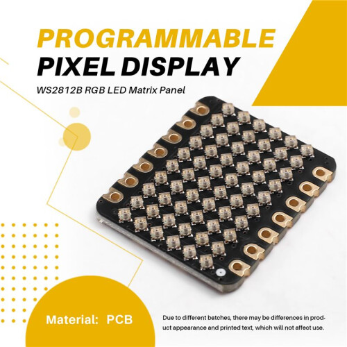 WS2812B LED Matrix Panel Programmable Pixel Display for SeeedStudio-XIAO DIY Lighting Projects XIAO-6x10-RGB-Matrix A 2