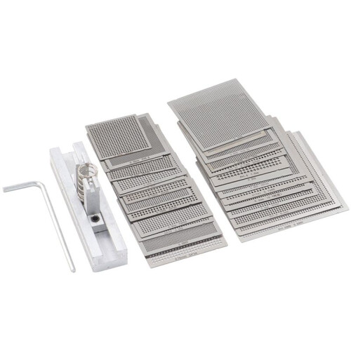 16pcs BGA General Template Universal Direct Heated Stencils for SMT SMD Chip Rpair and Easy Support 2