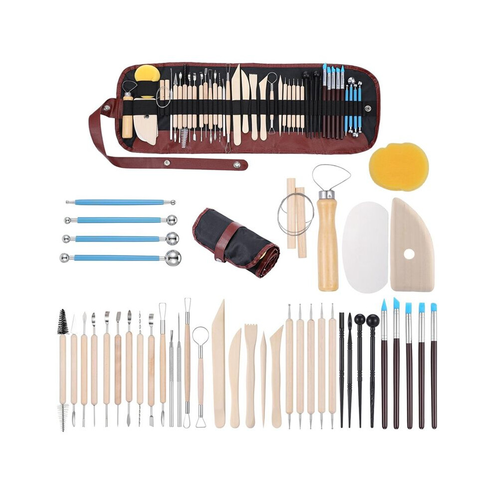 43Pcs Pottery Tools Clay Sculpting Tools Polymer Clay Tools Kit Ceramic Tools For Diy Handcraft 4713464820768