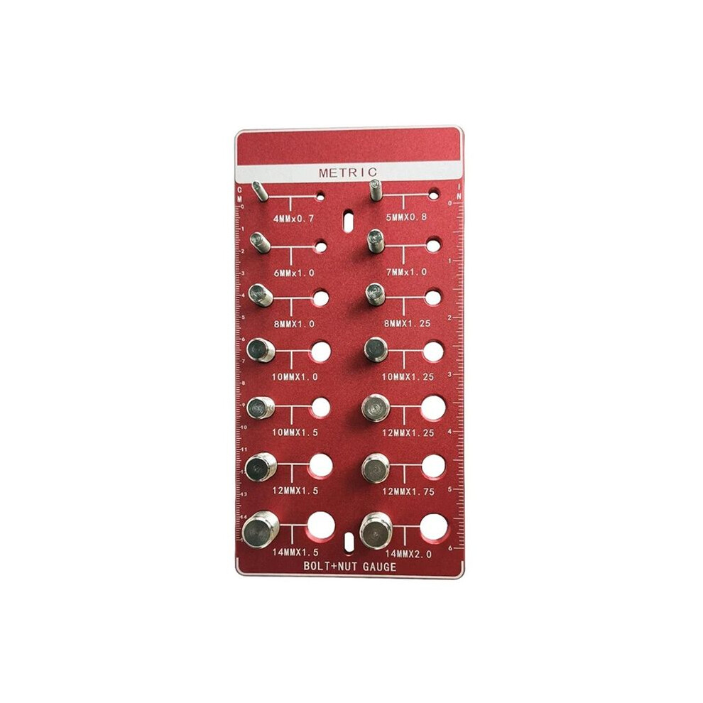 1Pcs Thread Checkers,Nut And Bolt Thread Checkers,Bolt Size And Thread Gauge,Bolt And Nut Identifier Gauge,Bolt Gauge A 6031088669692