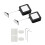 Retractable Remote Control Tethers, Remote Cable Lock , 6.6Ft /2M Remote Control Security Lock for TV and DVD 2 Pcs 1