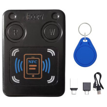 NFC RFID Chip Card Reader Copier+UID Keychain ID IC 13.56Mhz 125Khz 250Khz 375Khz RFID Token Clone Duplicator