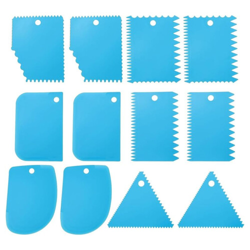 12 Pcs Plastic Clay, 2 Set Pottery Tools Soft Carving Scraper Kit Clay Sculpting Tools for Beginners Pottery Modeling B