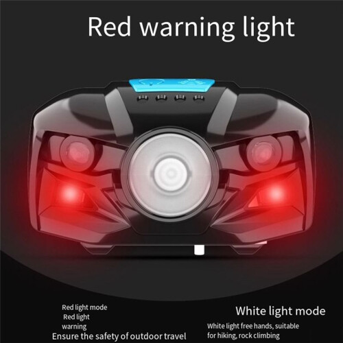 Rechargeable Led Headlamp with Powerful Sensor Headlight Waterproof Headlamp for Outdoor Camping Emergency Use 2