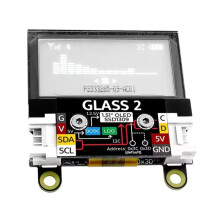 Glass 2 Unit 1.51 Inch Transparent OLED Expansion Screen Unit SSD1309 for DIY Projects & Professional Use