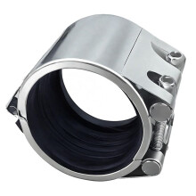 Reparaturset für Rohrlecks, Notfall-Rohrreparaturset für Metallrohre, Reparaturset für Edelstahlrohre (60-65 mm/2,5 Zoll)