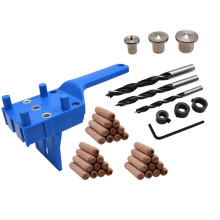 41pcs 6/8/10mm Drill Bit Woodworking Dowel Jig Drilling Doweling Hole Saw Drill Guide Hole Locator
