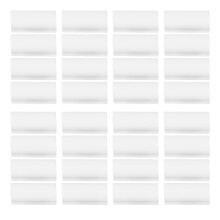 32 piezas Abrazadera de tubería para invernadero de PVC de 6 cm blanca