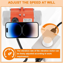 30W Concrete Vibrator Screen, Vibration Motor with Speed Controller, Waterproof 3600RPM for Sand Shaking Table US Plug