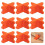 8 Pcs Deck Spacer Tool,4 Thicknesses Deck Board Spacers(1/16In, 1/8In, 3/16In, 1/4In), Deck Spacers Assorted Orange 2
