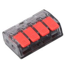 CMK63 Hendel Draad Snelkoppelingen Klem Elektrische Kabel Home Assortiment Aansluitblok 0,08-4 mm 32 A 1 in 3 Uit