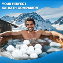 Extra Large Sphere Ice Molds for Ice Baths, IceCube Molds for Cold Plunge, Ice Block Mold Reusable Ice Maker