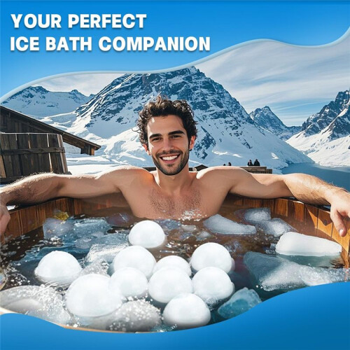 Extra Large Sphere Ice Molds for Ice Baths, IceCube Molds for Cold Plunge, Ice Block Mold Reusable Ice  Maker