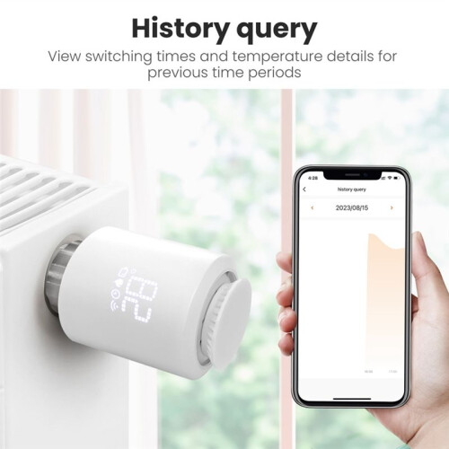 Tuya Zigbee  Thermostatic Valve Radiator Controller Mobile Phone APP Control  Temperature Control
