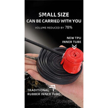 Ultralight Mountain Bike Inner Tube,TPU Cycling Tire Tubes for 26 Inch Wheels, French Valve 45MM