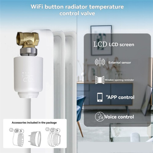 Tuya  ZigBee Thermostatic Radiator Valve TRV Programmable App Remote Temperature Controller 1