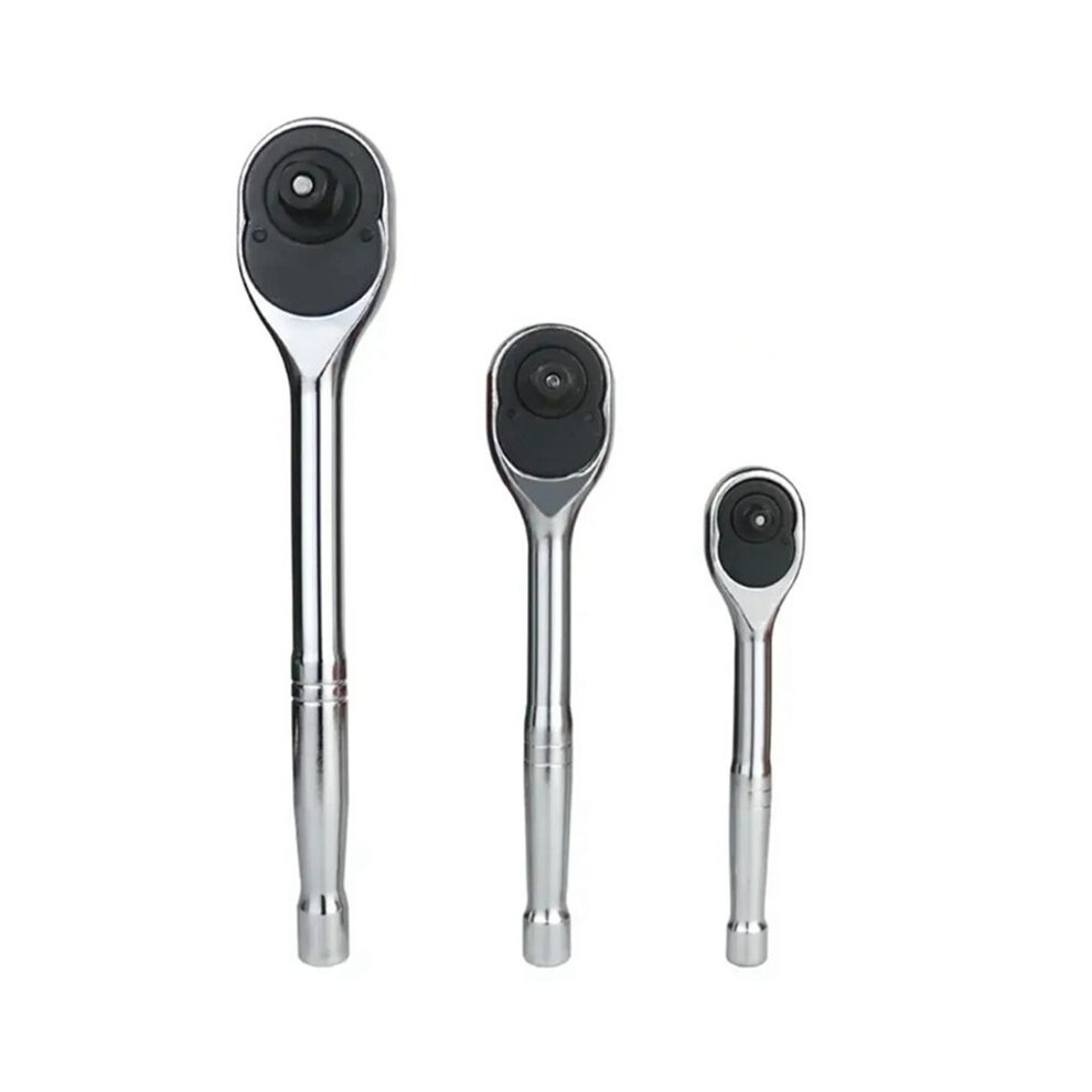 Ratchet Wrench 24 Tooth Quick Release 1/4 Inch 3/8 Inch 1/2 Inch Socket Automotive Nut Reversible Drive Wrench 6033897253079