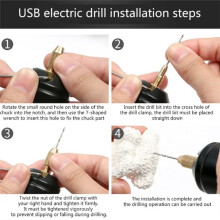 Household Electric Drill and Grinder Electric Drill Handheld Electric Drill Tools Small Handheld Jade Polisher