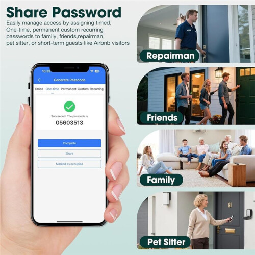 Key Lock Box Electronic  Lock Box with APP Control and PIN Code Type,for Airbnb-Real Estate Agent Office 2