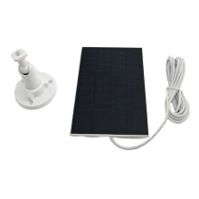 Carregador de Painel Solar 3W 6V 360 Ajustável para Montagem em Parede, Células Solares Micro-USB + Câmera Tipo C, Painel Solar