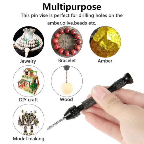 Professional Pin Vise Hand Drill Bits  Twist Drill Bits Set0.5-3.0mm Precision Hand Drill Bit Rotary Tools Set of 36 1