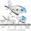 Angelköder Topwater Whopper Popper Schwimmender Wobbler Künstlicher Hartköder mit Propeller Angeln Hecht 16g B 2