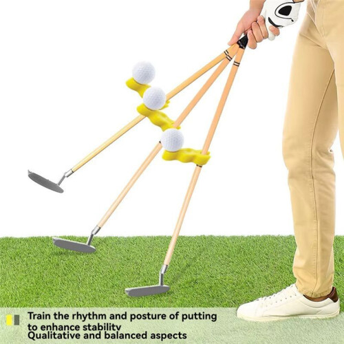 Portable  Putting Trainer Putt Training  Putter Balancer for Putting Straight  Practice  Training Aids 1