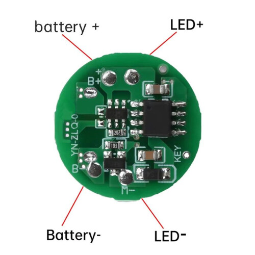 10 Stuks 5W 10W Zaklamp Driverboard LED Drie-Traps Driverboard DIY Printplaat Type-C Oplaadmodule 2