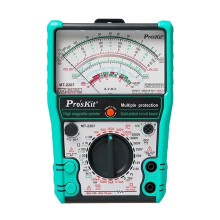 Pro'SKit Multímetro Analógico de Alta Precisão MT-2207-C com Ponteiro, Antiembaçante e 3 Funções, 1000V/10A