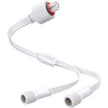 Y-Connector Splitter for Permanent Outdoor Lights,Waterproof Extension Cord for 3Pin and Y-Shaped Extension Cord
