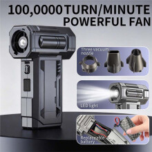 Turbo Jet Fan 130000 RPM Powerful Air Blower High Power Duct Fan 4 Gears Speed Adjustable Blower 60m/S Turbo Fan