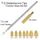 T12 Soldering Iron Tips Heat Set Insert Tool for Hot Melt Embedded Nuts M2-M8 Insertion Kit Indenter Adaptors 2