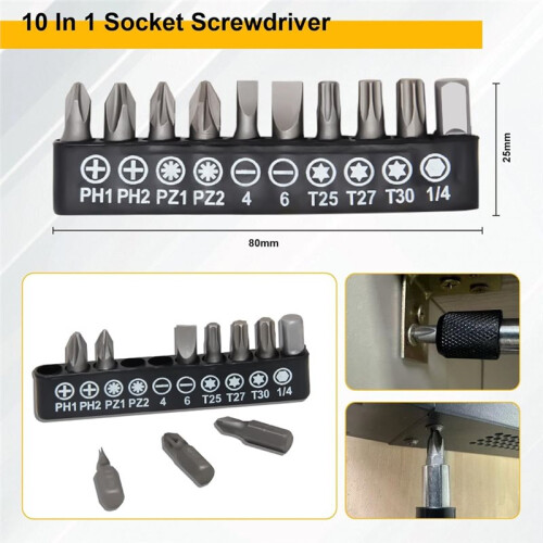 38Pcs Flexible Drill Bit Extension, 105 Right Angle Drill,Hex Socket Adapter, Bit Holder Extension Screwdriver Bit Kit 2