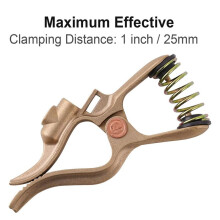 T-Style Welding Ground Clamp 300-Amp Brass Welding Ground Earth Clamp for Welding Applications - TIG/MIG/MMA Tig