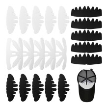 20 Pièces D'Inserts pour Chapeaux - Inserts pour Casquettes de Baseball - 4 Modèles pour Casquettes, Support de Couronne Réutilisable
