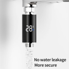 Digital Bathroom Hot Shower Faucets Thermometer Led Display Hydropower Electricity Shower Thermometer Bathing Home