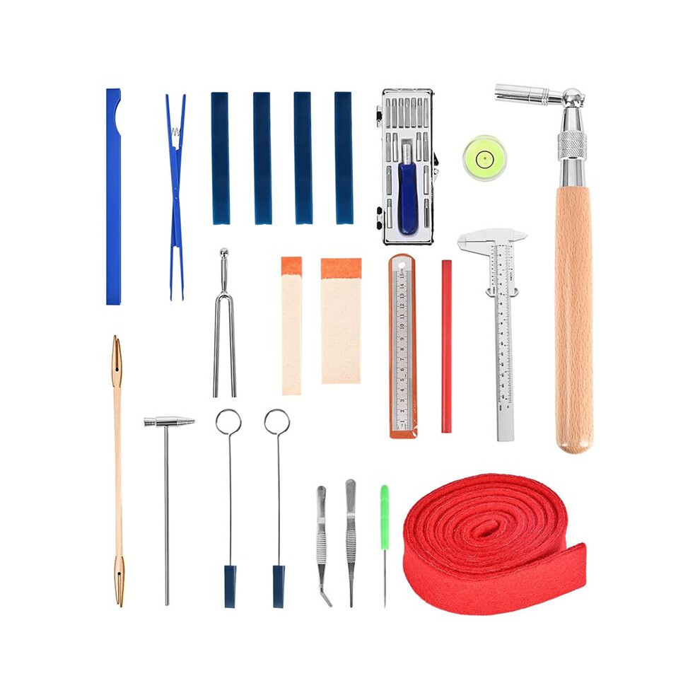 36Pcs Professional Piano Tuning Kit,Piano Tuner Kit Including Piano Tuning Wrench,Piano Tuning Lever Tools Set 6033335260027