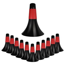 12 Pcs Sports Training Cones 9 Inch Agility Plastic Skating Cones for Kids Football Basketball Practice Red