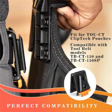 4pack Tool Belt Clip for Tool Belt & Pouches for TOU-CT Models TOU-CT-150 TB-CT-150SP ClipTech Pouches