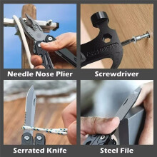Multitool Hammer Pliers Screwdriver Saw Wire Scissors Folding Tool for Outdoor Survival Camping Household Tools